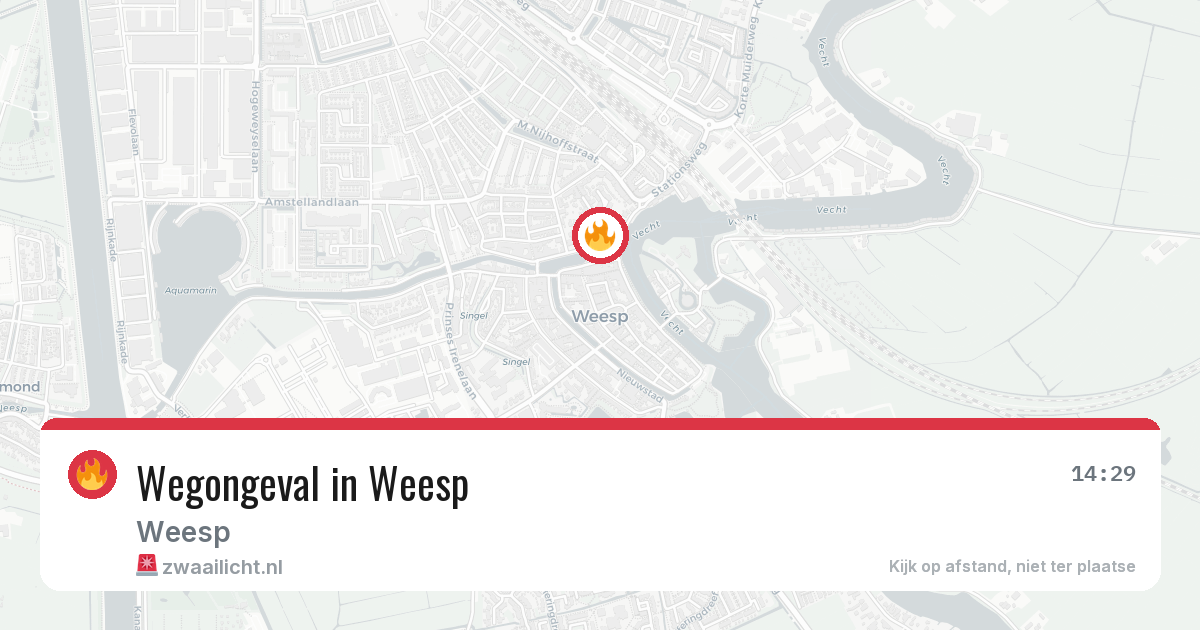 Wegongeval in Weesp — 20 jun 2026