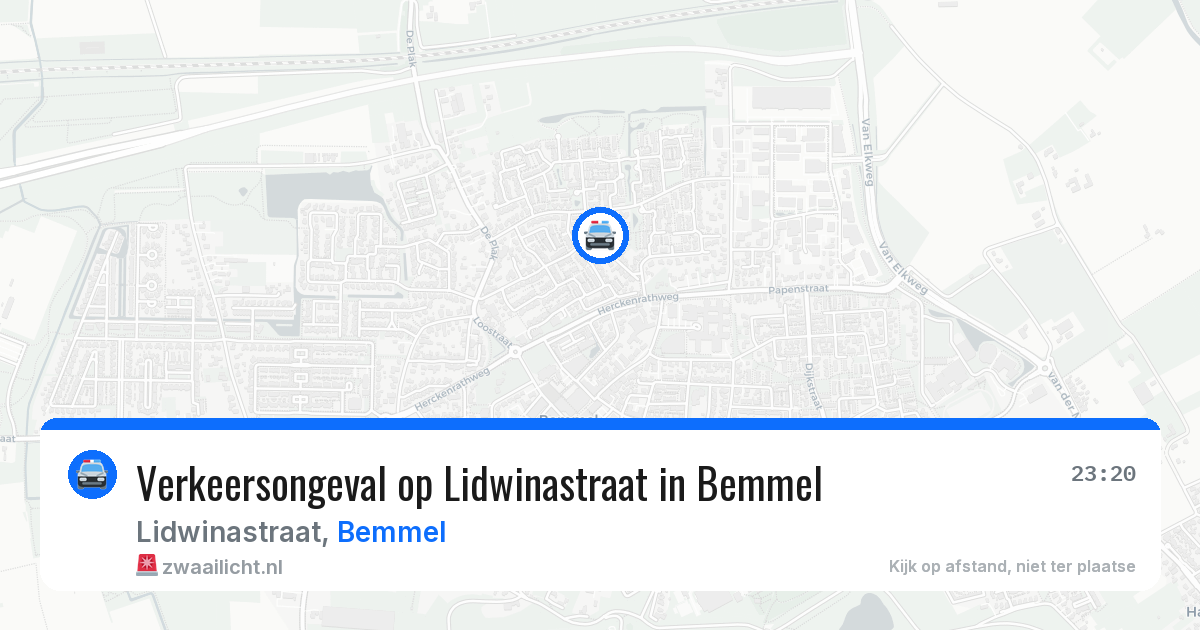 Verkeersongeval op Lidwinastraat in Bemmel — 17 mei 2026