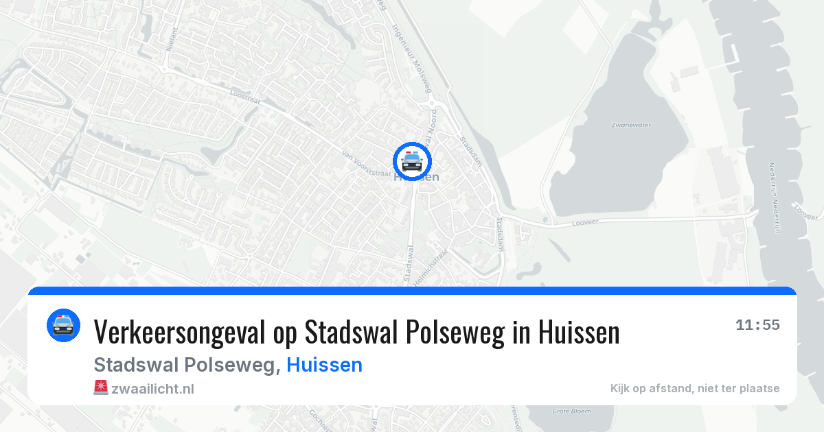Verkeersongeval op Stadswal Polseweg in Huissen — 7 feb 2026