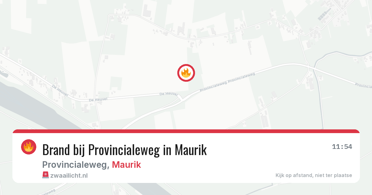 Brand bij Provincialeweg in Maurik — 4 mrt 2026