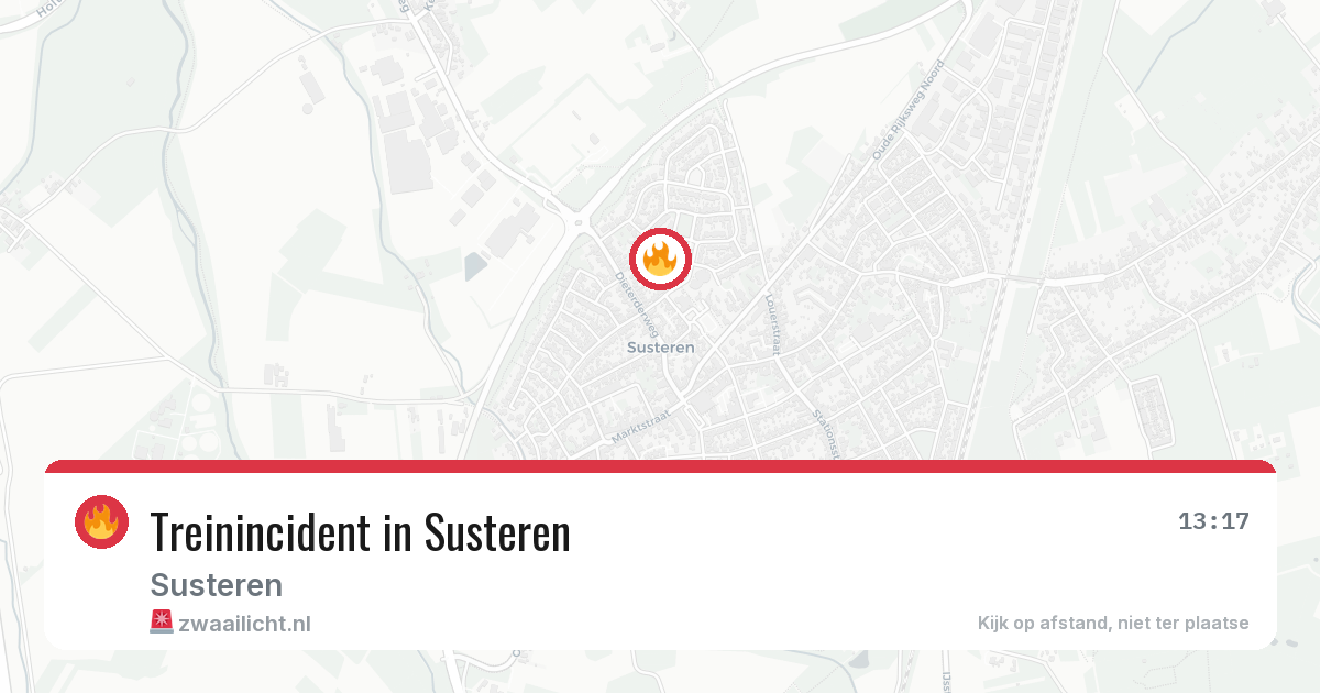 Treinincident in Susteren — 11 apr 2026