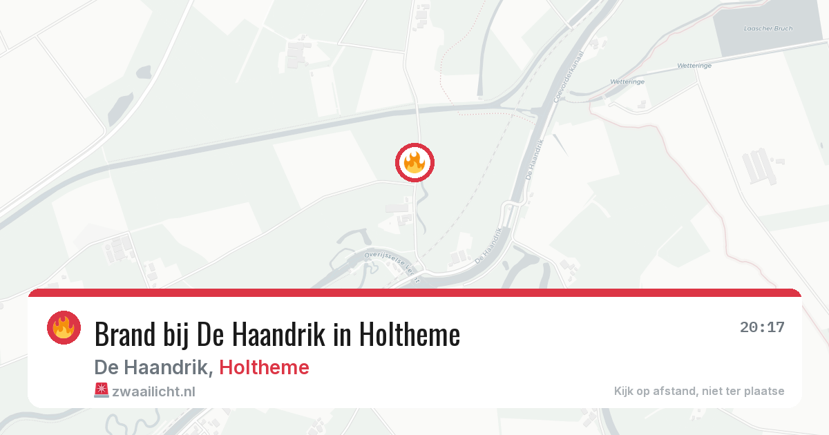 Brand bij De Haandrik in Holtheme — 24 mrt 2026