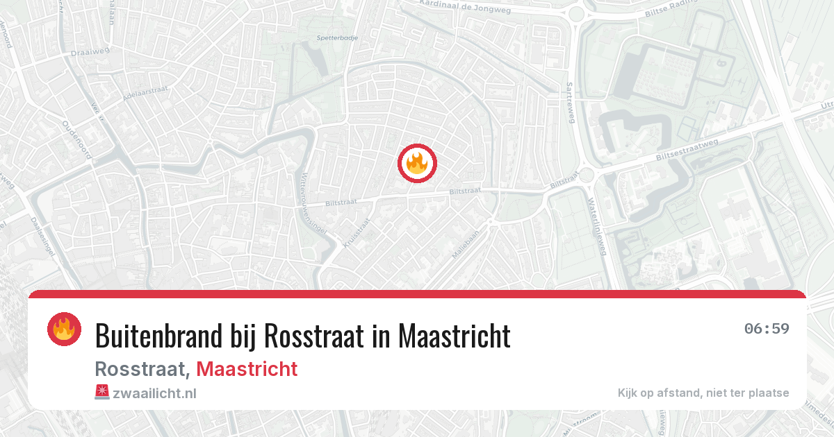 Buitenbrand bij Rosstraat in Maastricht — 24 jul 2026