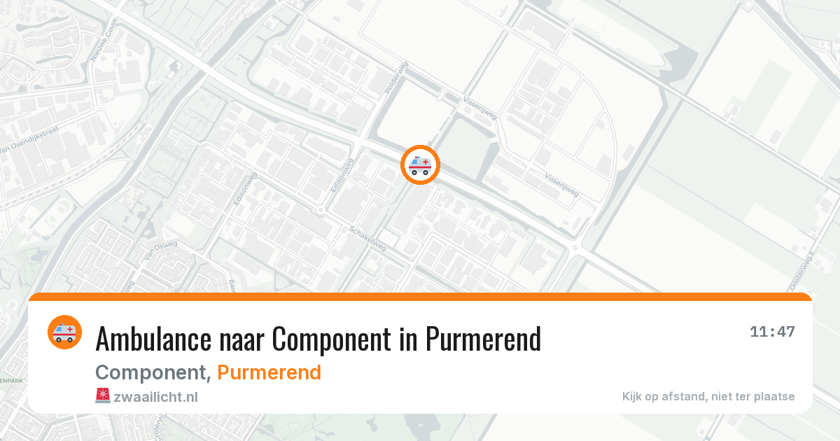 Ambulance naar Component in Purmerend — 7 aug 2026