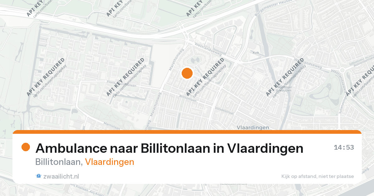 Ambulance naar Billitonlaan in Vlaardingen — 26 aug 2026