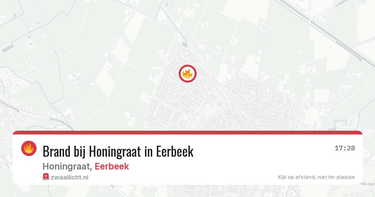 Brand bij Honingraat in Eerbeek — 16 mei 2026