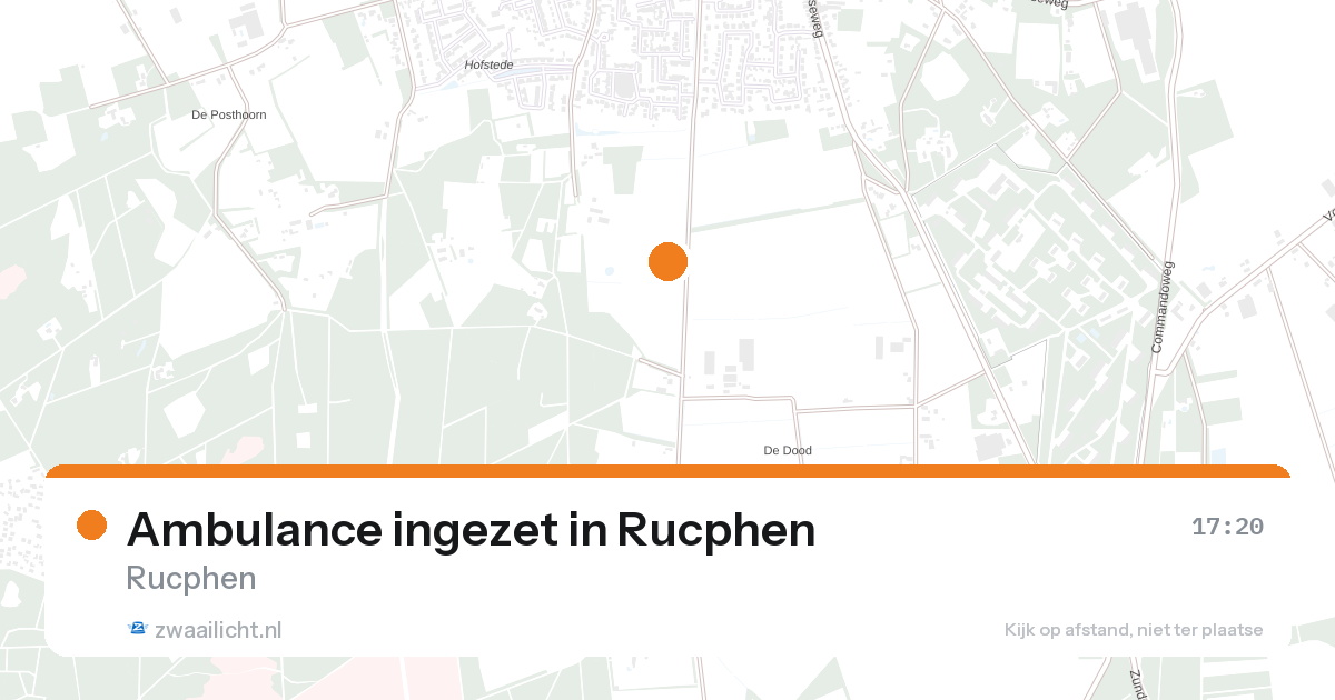 Ambulance ingezet in Rucphen — 26 aug 2026