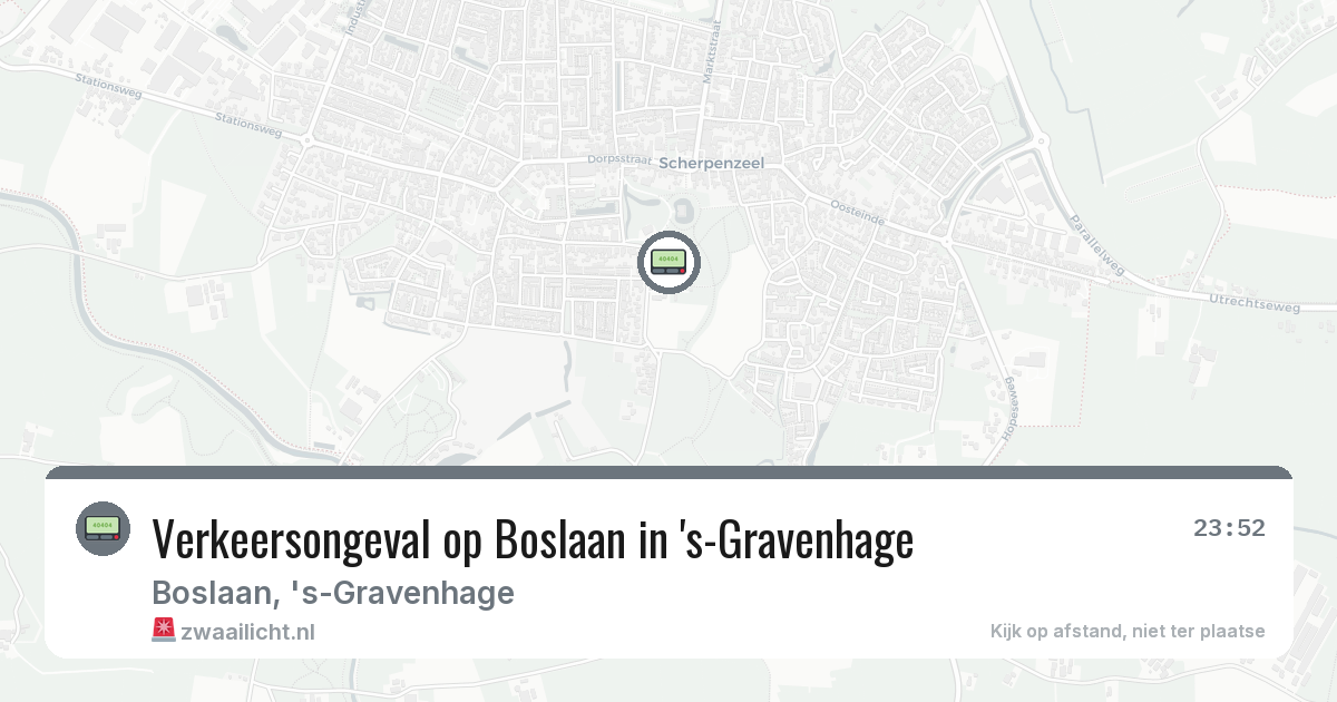 Verkeersongeval op Boslaan in 's-Gravenhage — 6 mrt 2026