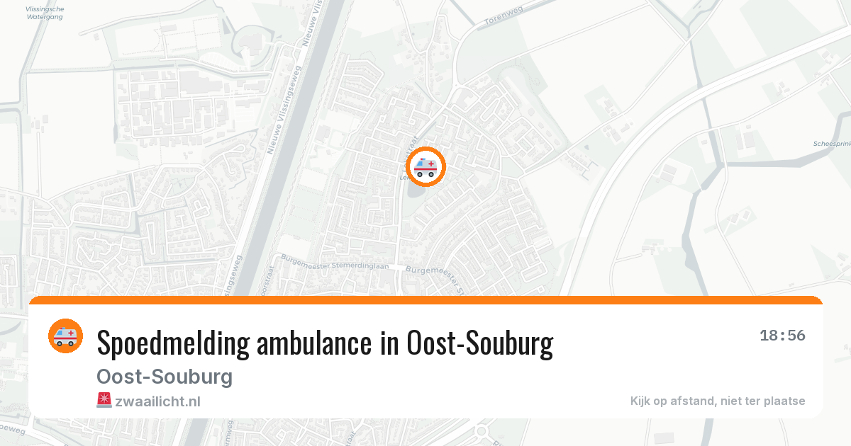 Spoedmelding ambulance in Oost-Souburg — 13 aug 2026