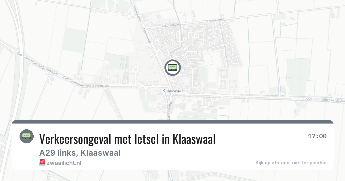 Verkeersongeval met letsel in Klaaswaal — 15 feb 2026