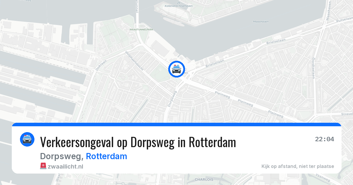 Verkeersongeval op Dorpsweg in Rotterdam — 31 jul 2026