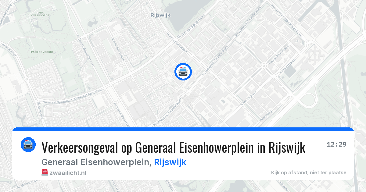 Verkeersongeval op Generaal Eisenhowerplein in Rijswijk — 26 mrt 2026