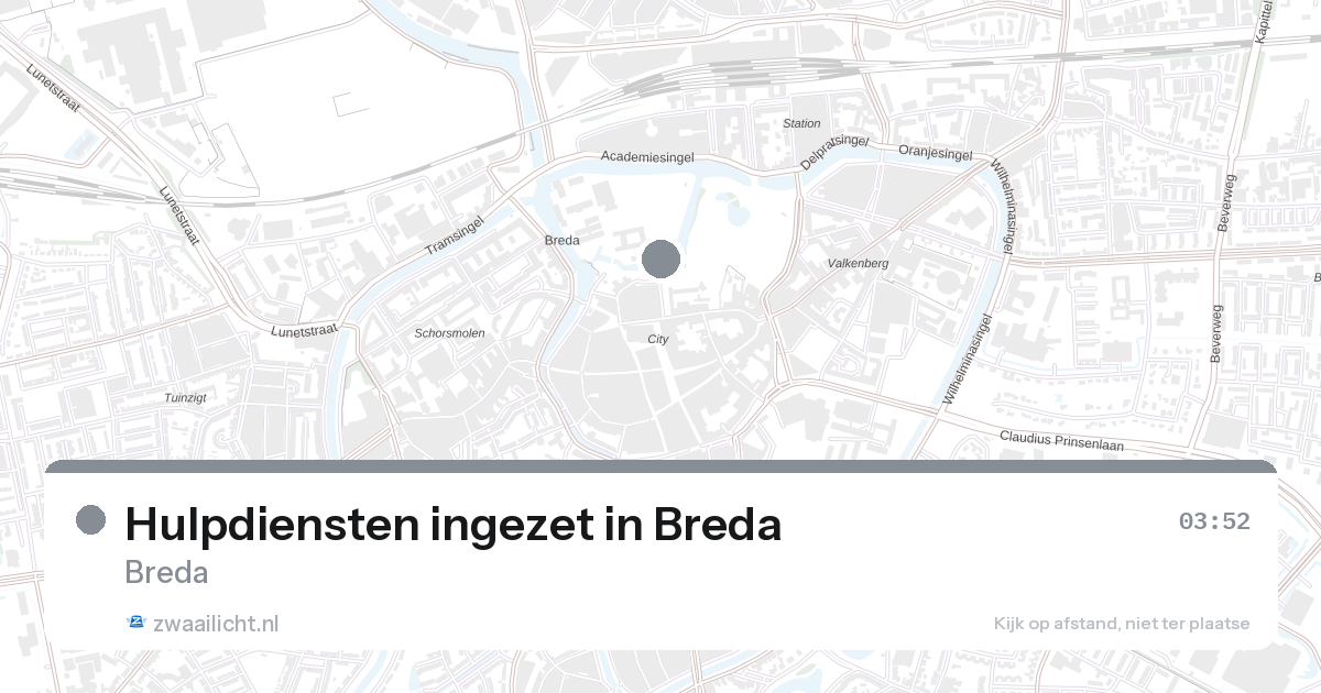 Hulpdiensten ingezet in Breda — 1 feb 2026 | 🚨 Zwaailicht.nl