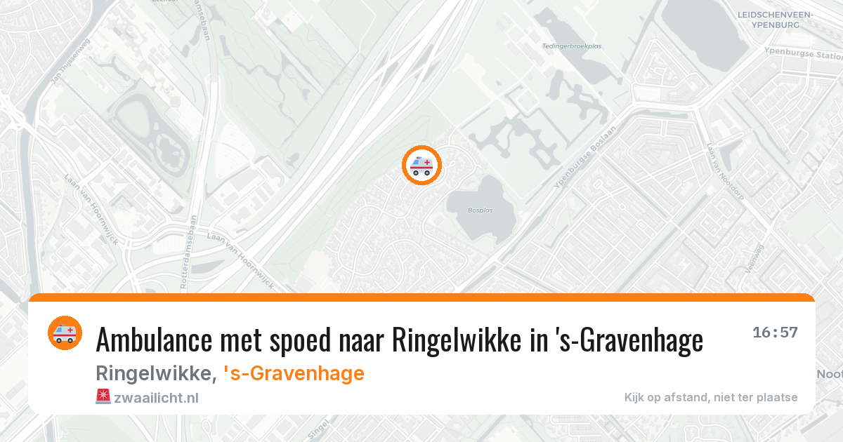 Ambulance met spoed naar Ringelwikke in 's-Gravenhage — 23 jul 2026