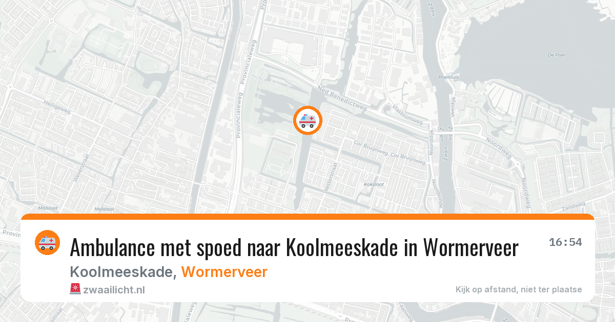 Ambulance met spoed naar Koolmeeskade in Wormerveer — 19 jan 2026