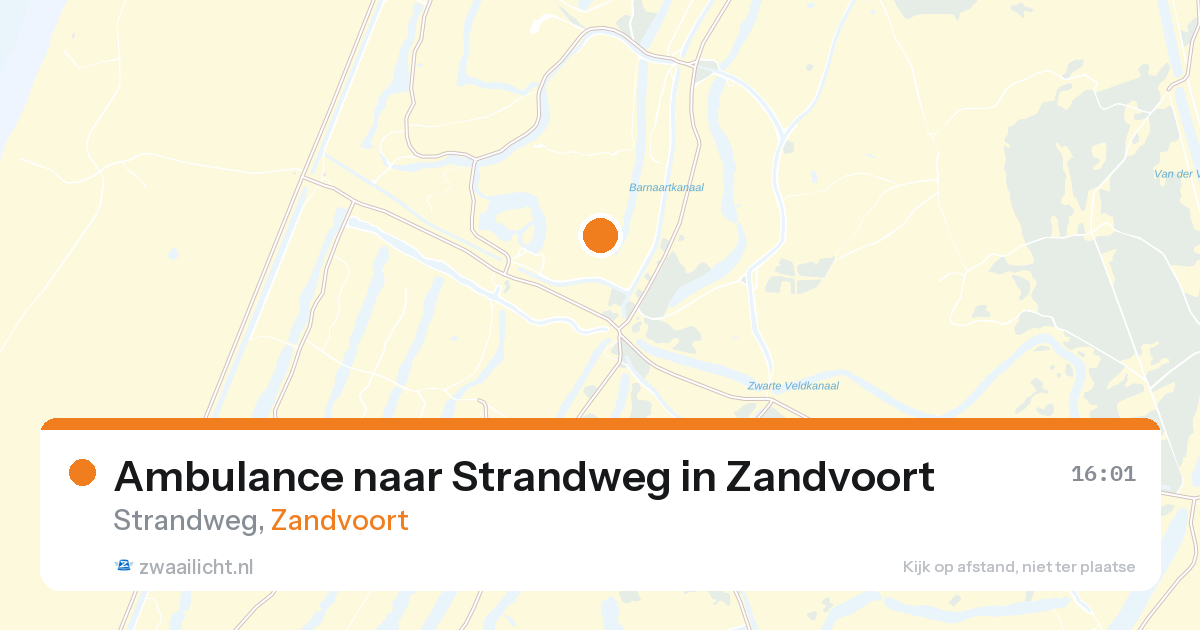 Ambulance naar Strandweg in Zandvoort — 27 aug 2026