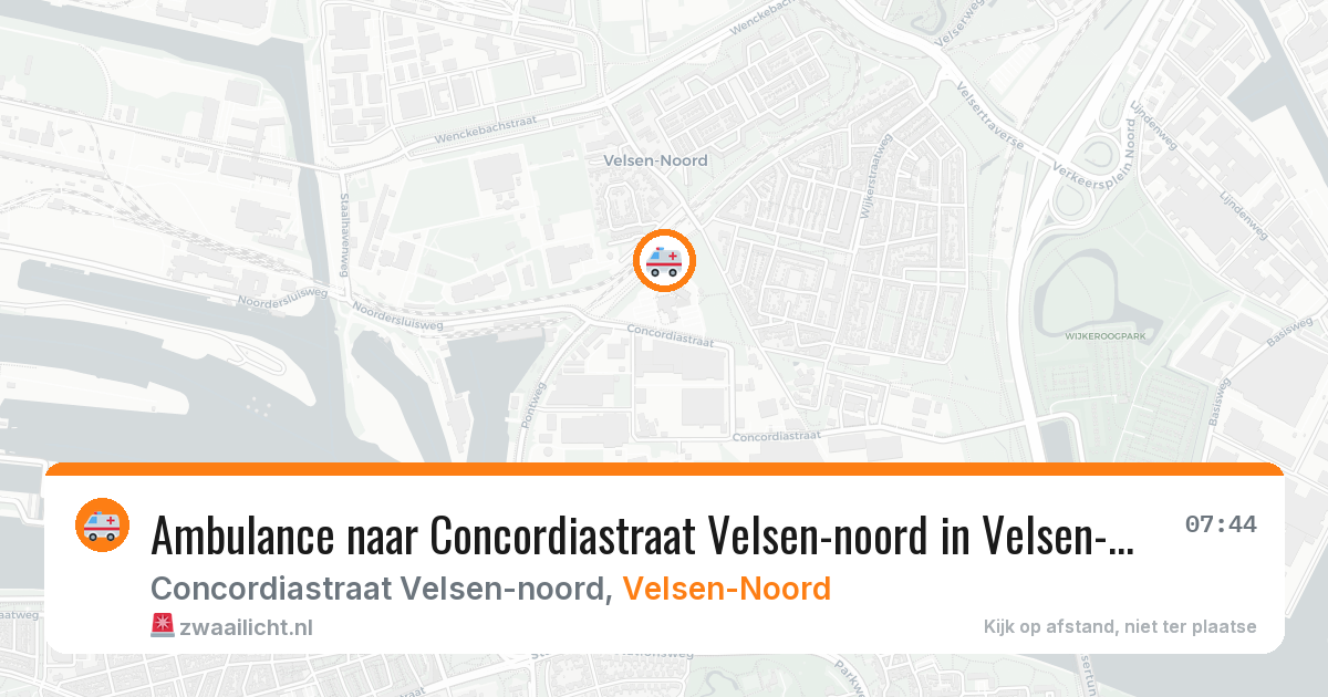 Ambulance naar Concordiastraat Velsen-noord in Velsen-Noord — 6 mei 2026