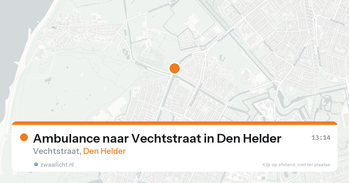 Ambulance naar Vechtstraat in Den Helder — 22 aug 2026