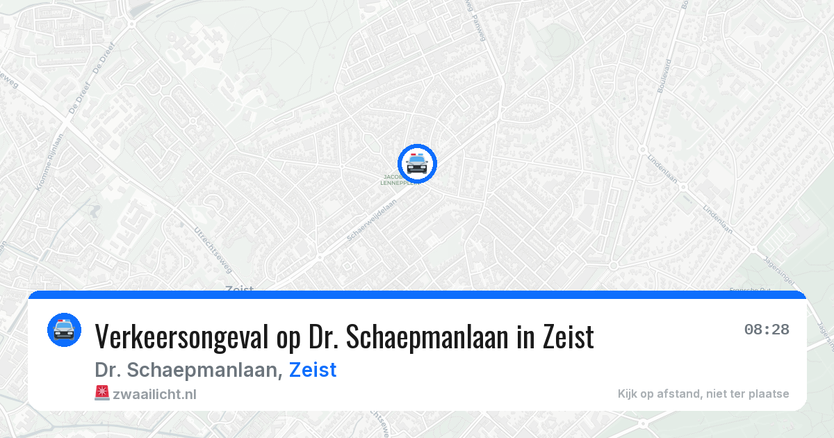 Verkeersongeval op Dr. Schaepmanlaan in Zeist — 23 jun 2026