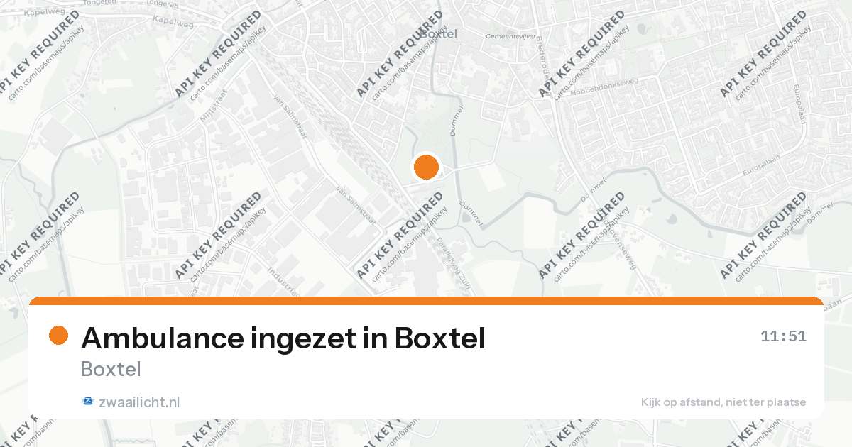 Ambulance ingezet in Boxtel — 26 aug 2026