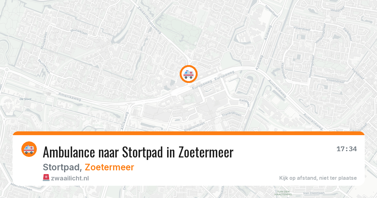 Ambulance naar Stortpad in Zoetermeer — 5 jul 2026