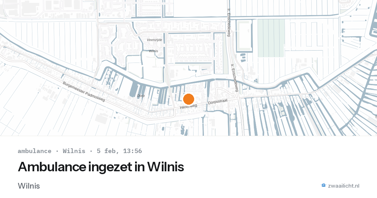 Ambulance ingezet in Wilnis — 5 feb 2026