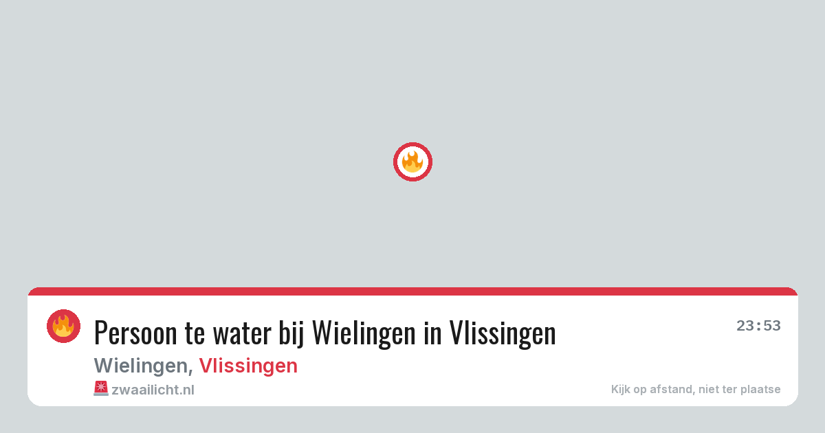Persoon te water bij Wielingen in Vlissingen — 23 mei 2026