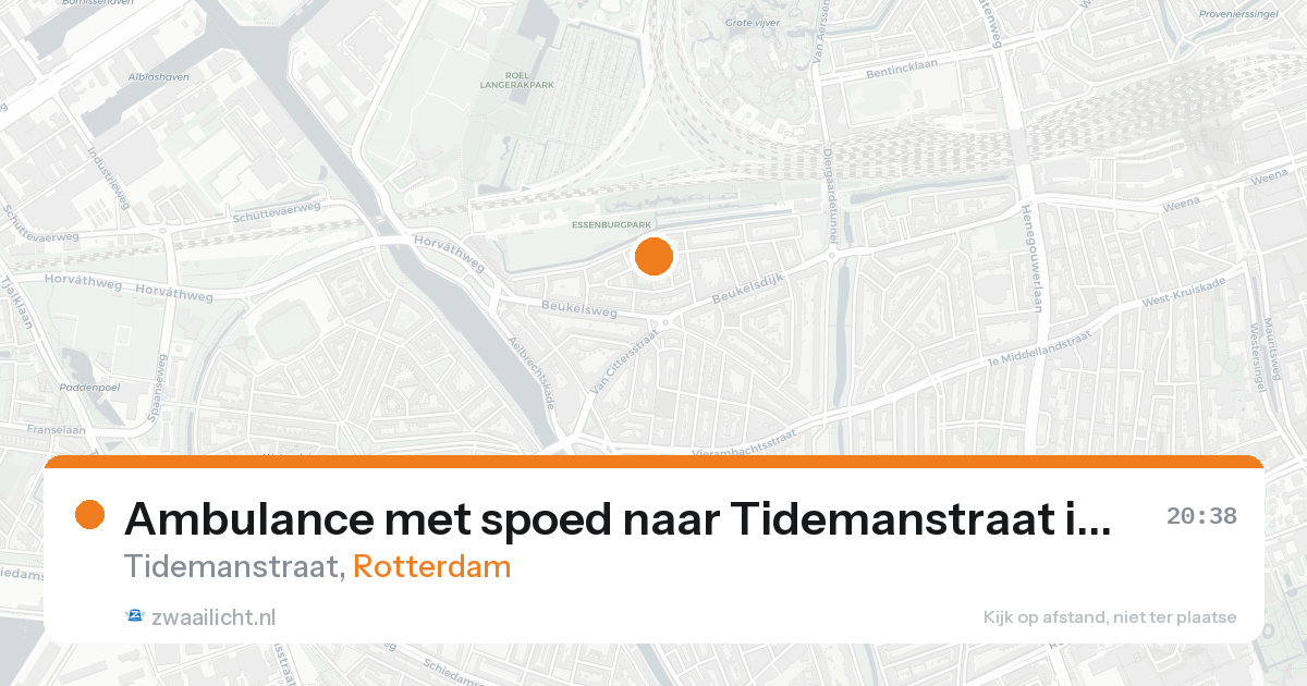 Ambulance met spoed naar Tidemanstraat in Rotterdam — 7 feb 2026