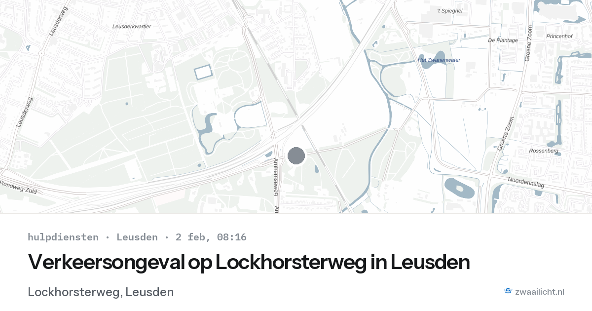 Verkeersongeval op Lockhorsterweg in Leusden — 2 feb 2026
