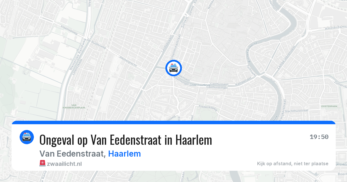 Ongeval op Van Eedenstraat in Haarlem — 27 apr 2026