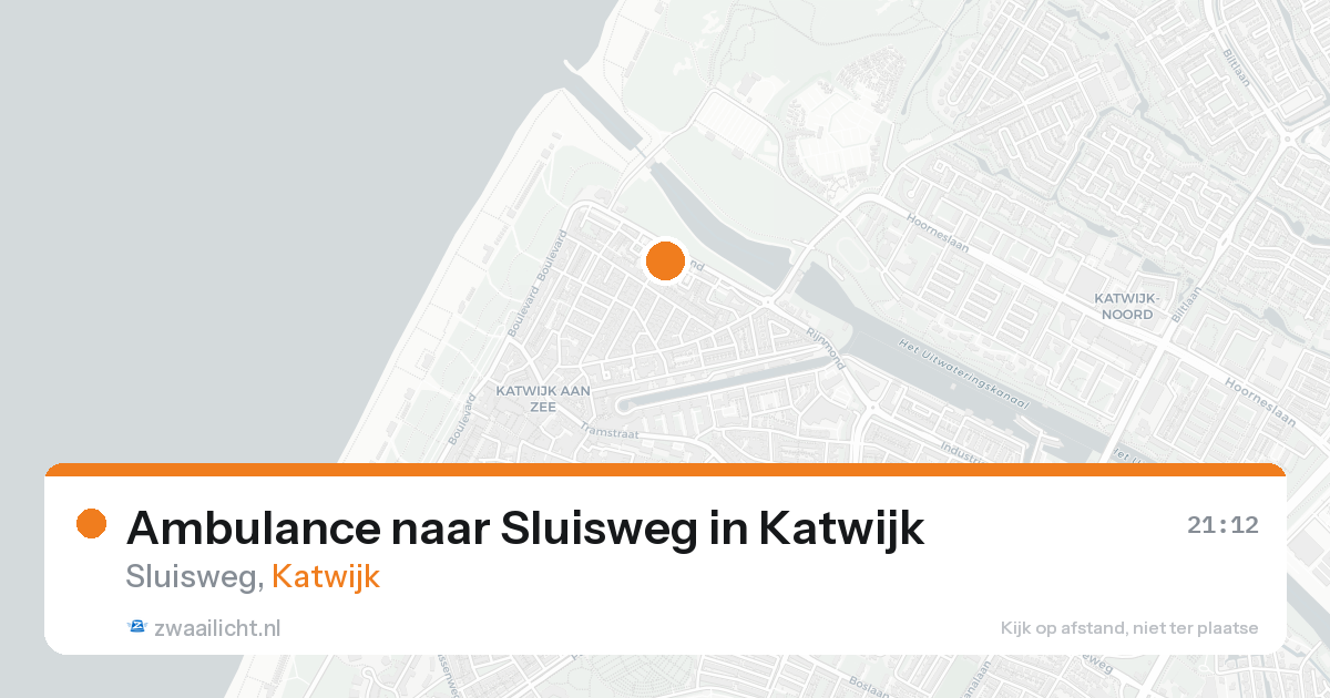 Ambulance naar Sluisweg in Katwijk — 25 aug 2026