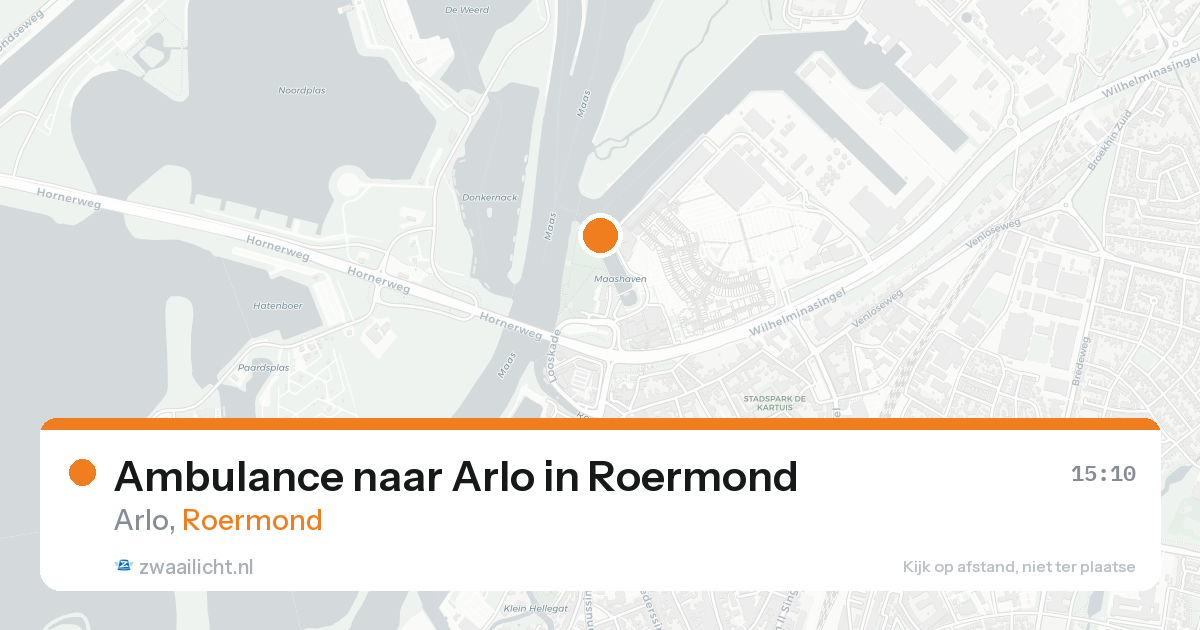 Ambulance naar Arlo in Roermond — 25 aug 2026
