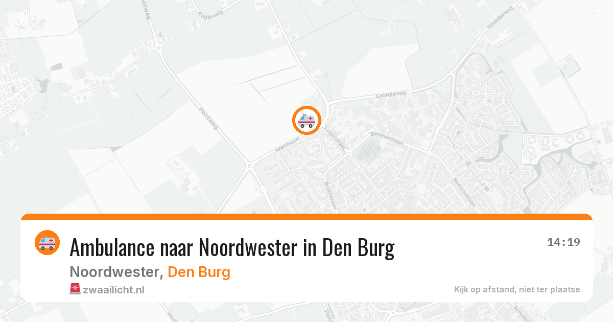 Ambulance naar Noordwester in Den Burg — 21 apr 2026