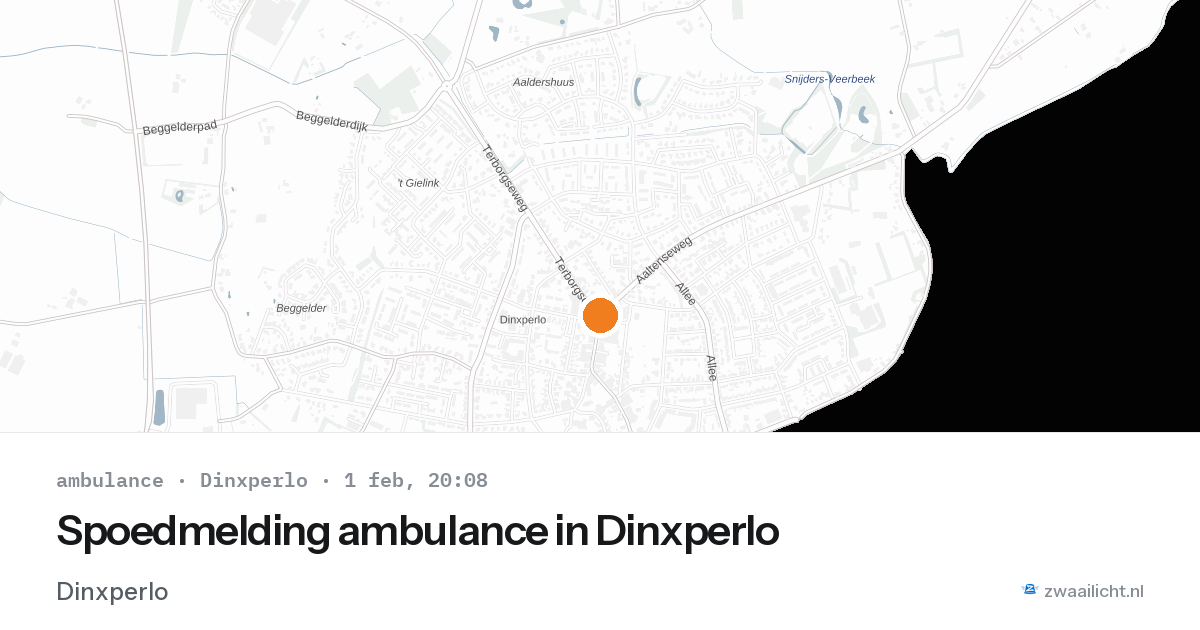 Spoedmelding ambulance in Dinxperlo — 1 feb 2026