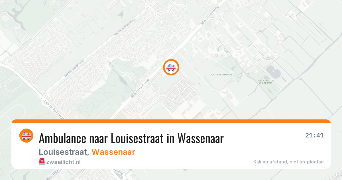 Ambulance naar Louisestraat in Wassenaar — 4 jun 2026