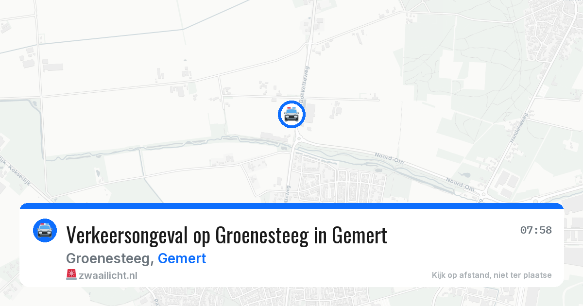 Verkeersongeval op Groenesteeg in Gemert — 26 mrt 2026