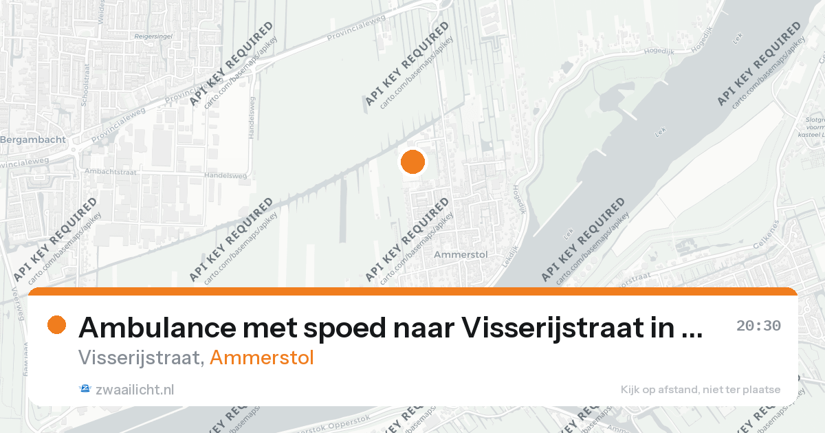 Ambulance met spoed naar Visserijstraat in Ammerstol — 19 aug 2026