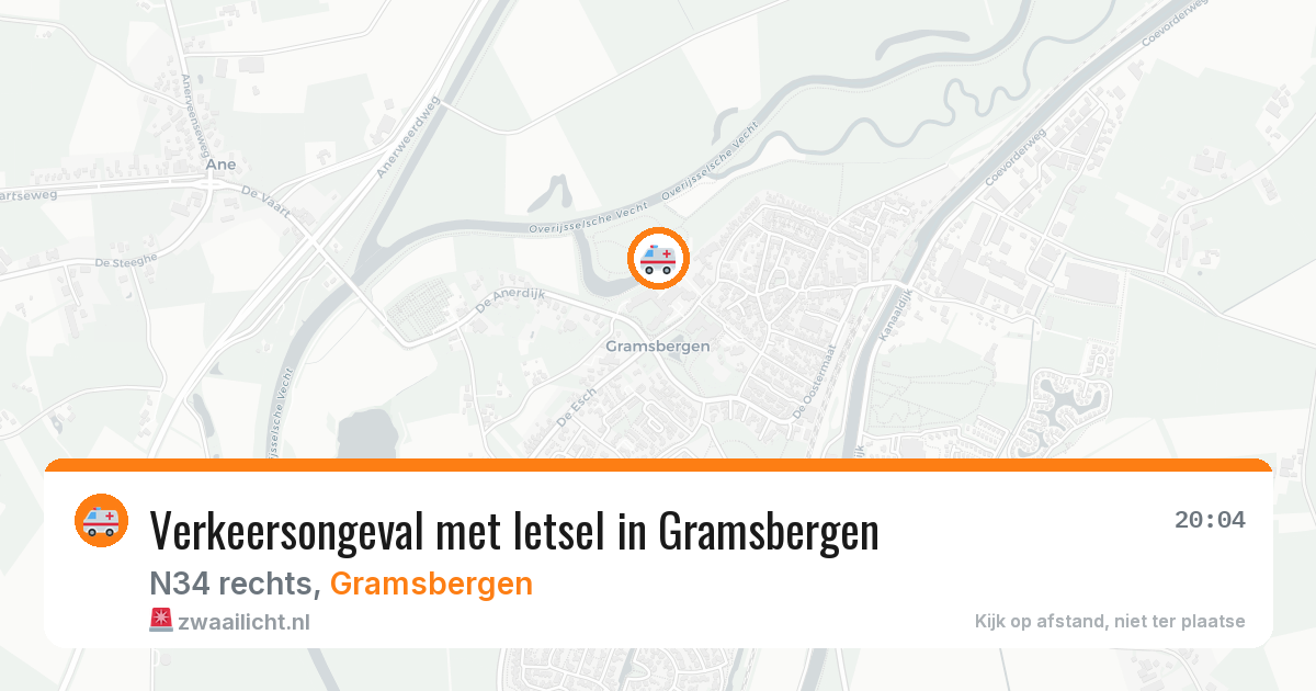 Verkeersongeval met letsel in Gramsbergen — 24 mei 2026