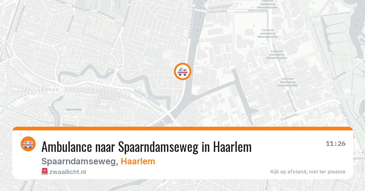 Ambulance naar Spaarndamseweg in Haarlem — 17 mrt 2026