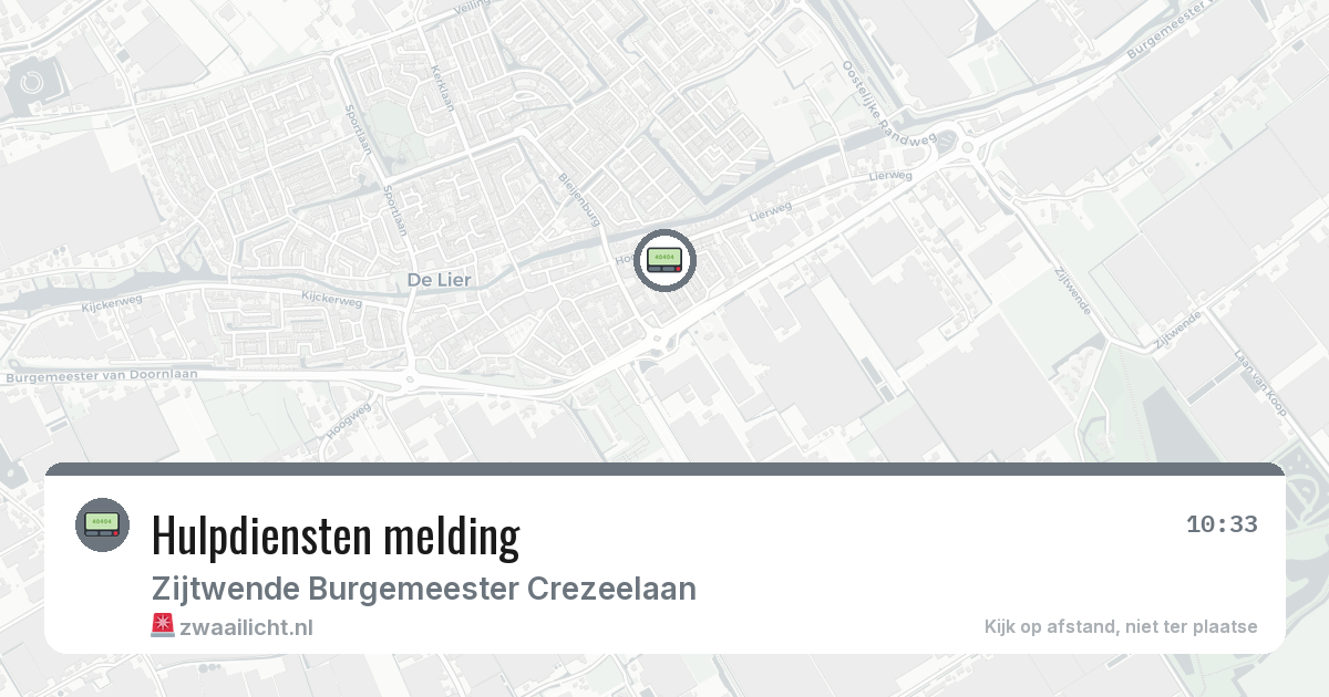 Hulpdiensten melding — 9 feb 2026
