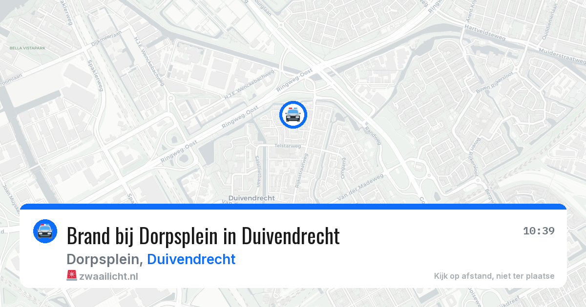Brand bij Dorpsplein in Duivendrecht — 6 mei 2026