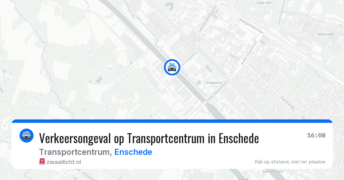 Verkeersongeval op Transportcentrum in Enschede — 31 jan 2026