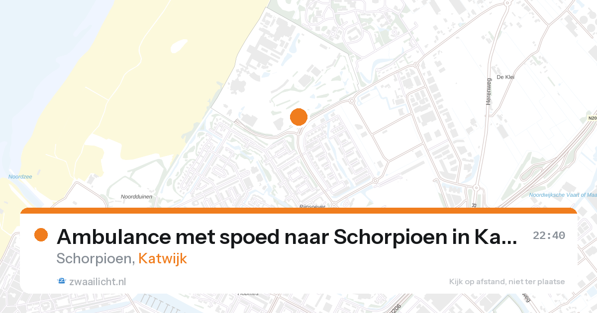 Ambulance met spoed naar Schorpioen in Katwijk — 16 apr 2026