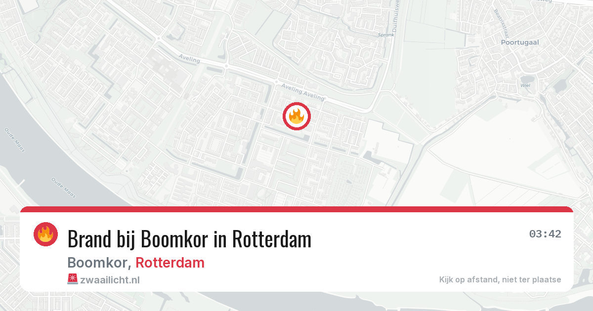 Brand bij Boomkor in Rotterdam — 10 mei 2026