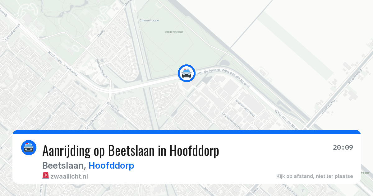 Aanrijding op Beetslaan in Hoofddorp — 23 mrt 2026
