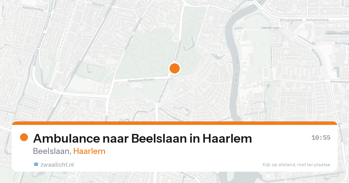 Ambulance naar Beelslaan in Haarlem — 18 aug 2026
