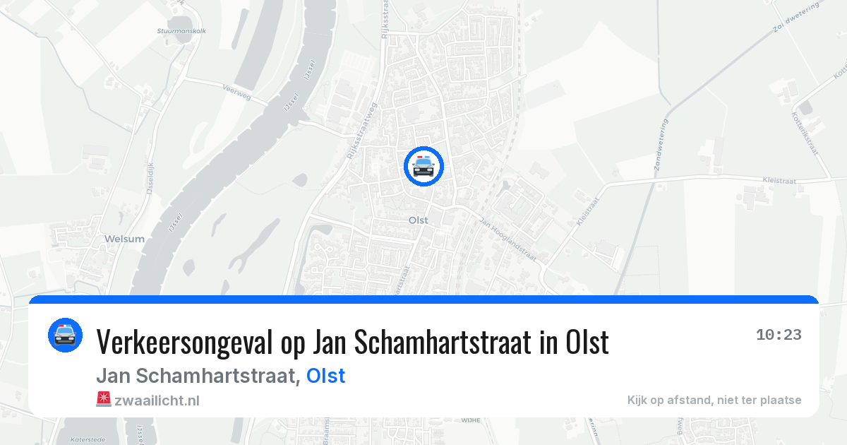Verkeersongeval op Jan Schamhartstraat in Olst — 23 apr 2026