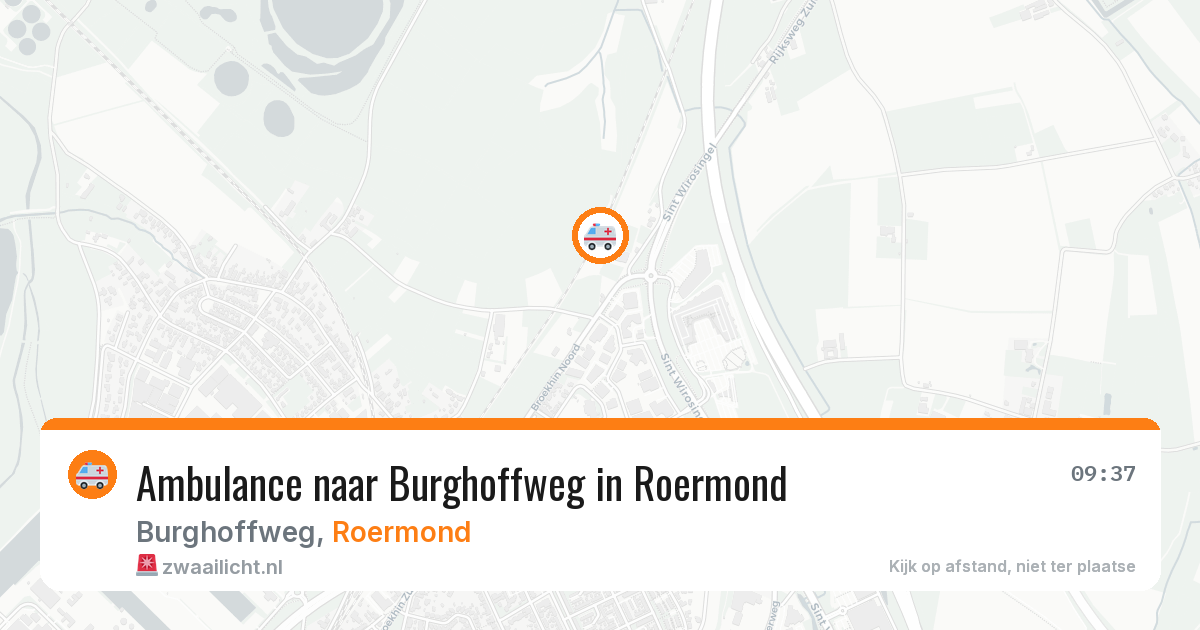 Ambulance naar Burghoffweg in Roermond — 15 apr 2026