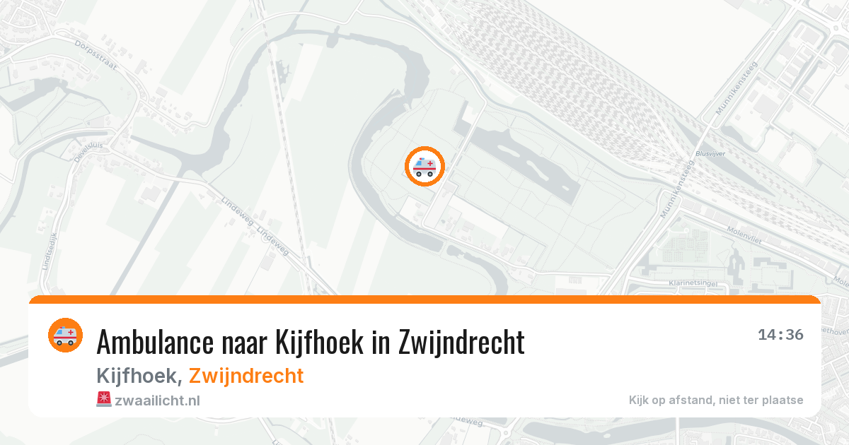 Ambulance naar Kijfhoek in Zwijndrecht — 19 jun 2026