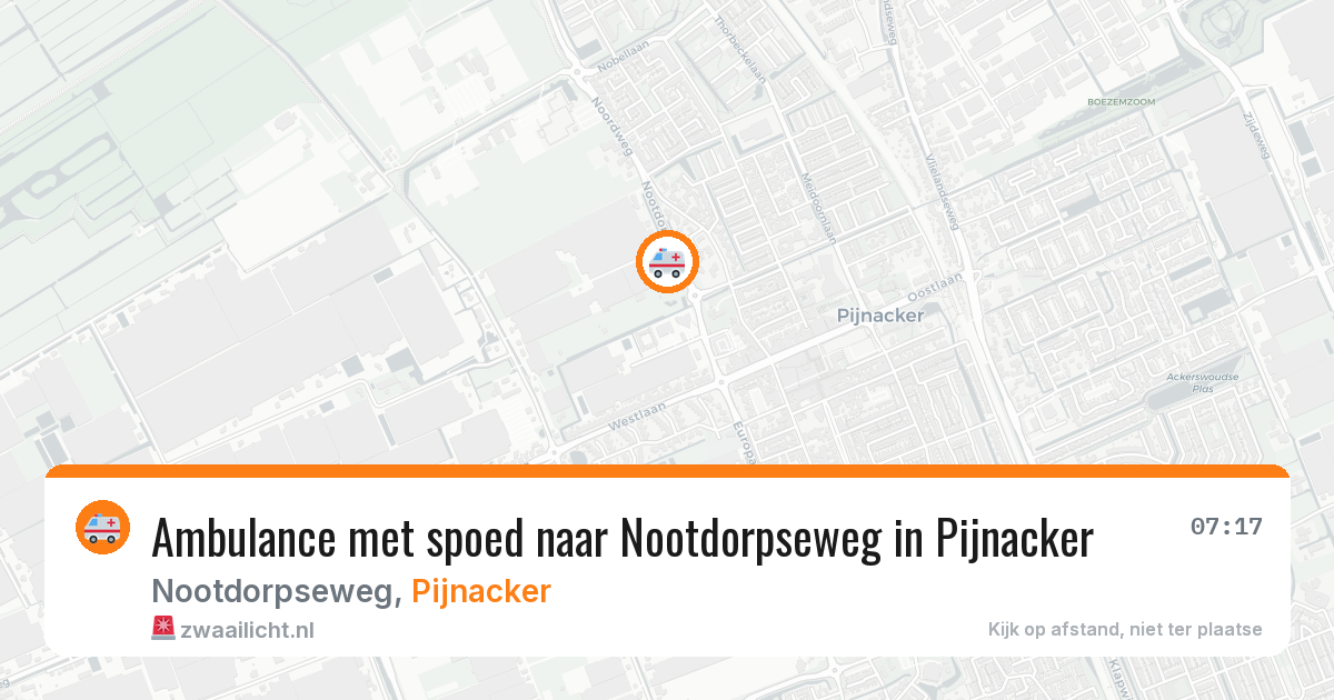 Ambulance met spoed naar Nootdorpseweg in Pijnacker — 3 apr 2026